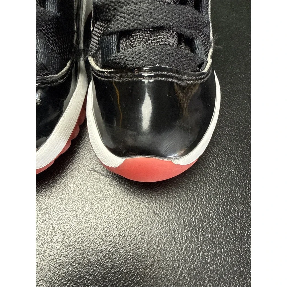Nike Air Jordan 11 Retro Low Bred Toddler 10C Black Red FV5120-006